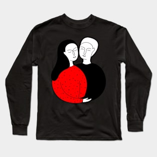 Couple in an embrace Long Sleeve T-Shirt